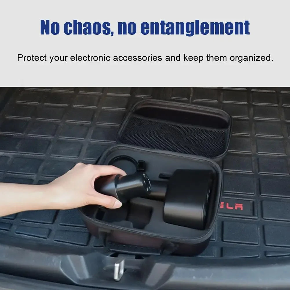 Tesla CCS1 J1772 Ladeadapter Aufbewahrungstasche – SwissGlanzGarage Ansicht 5