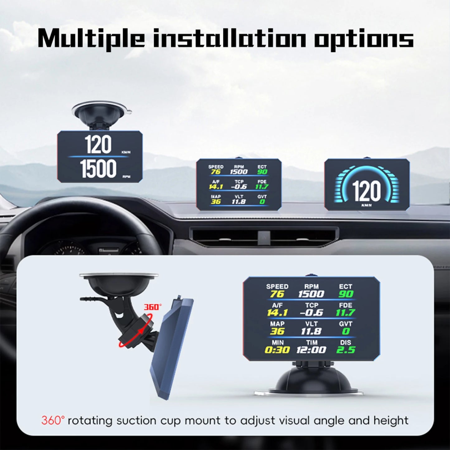 P16 HUD OBD2 Display – SwissGlanzGarage Ansicht 4