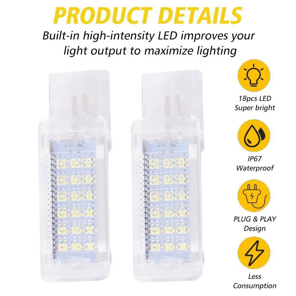 LED Fussraumlampe Set für Volkswagen B5/B6/CC – SwissGlanzGarage Ansicht 4