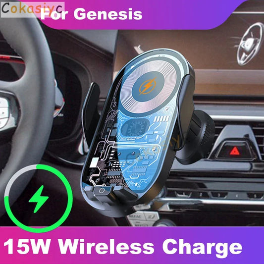 Drahtlose Ladegerät Auto Telefon Halter Für Genesis g80 g70 gv80 g90