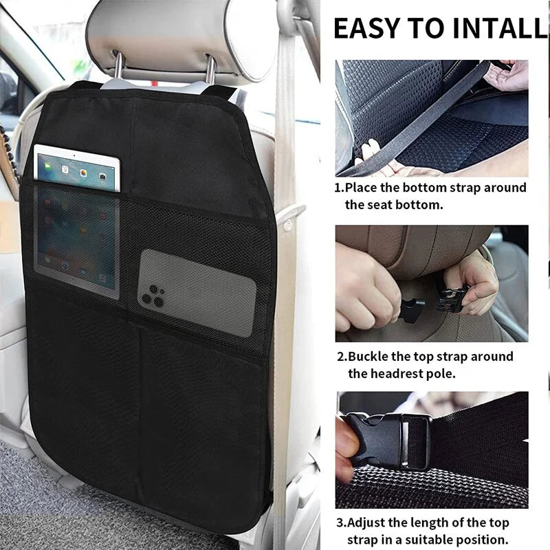 Auto Rücksitz Organizer mit Tablet Halter Autos itz Schutz matte mit