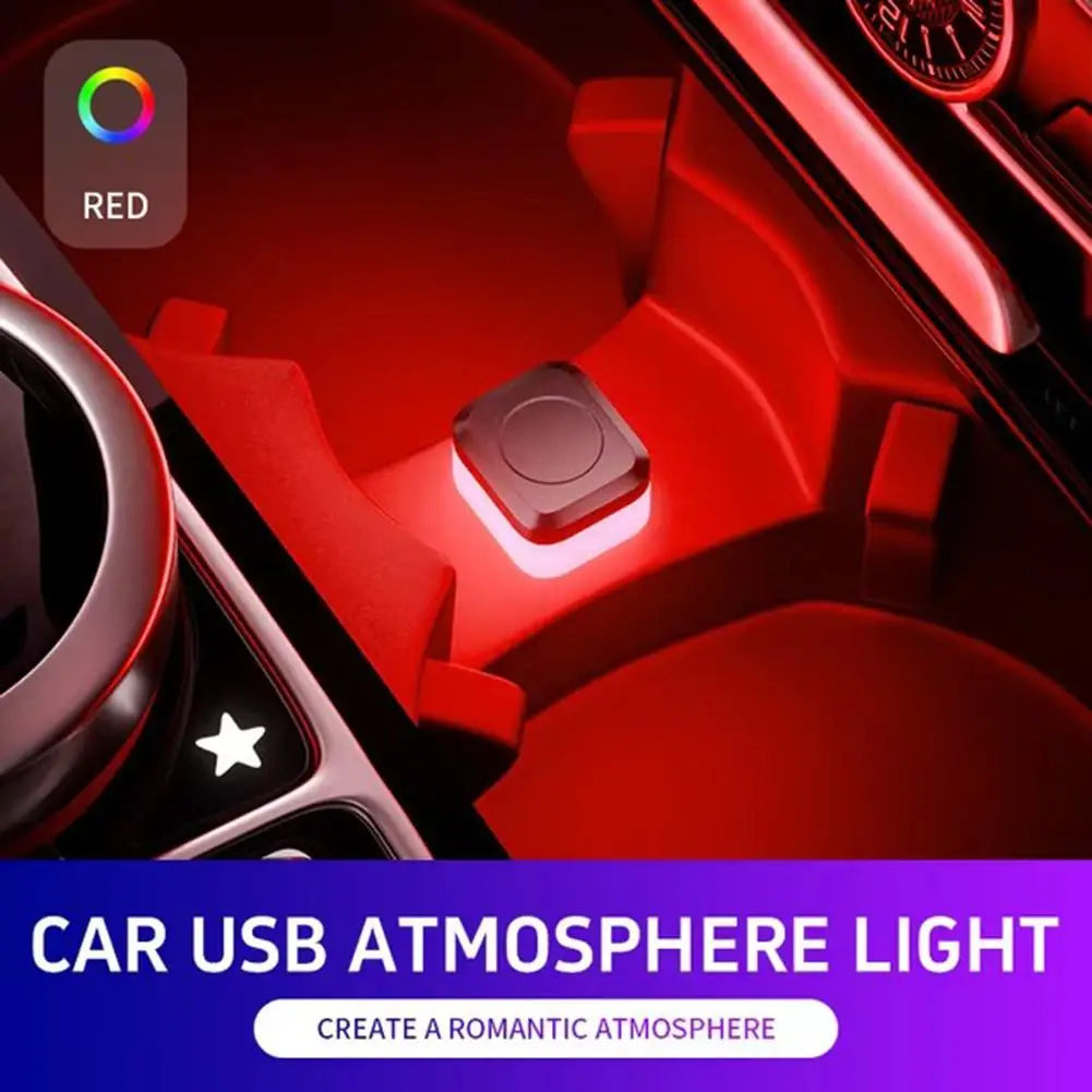 Universal USB Auto Innen Umgebungs Atmosphäre Licht LED Signal