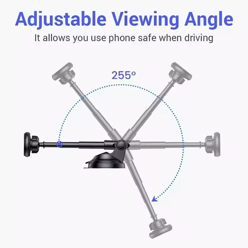 Magnetische Auto-Handyhalterung, Auto-Ständer, Armaturenbrett-Windschutzscheibenhalterung für GPS-Navigation, Handy M...