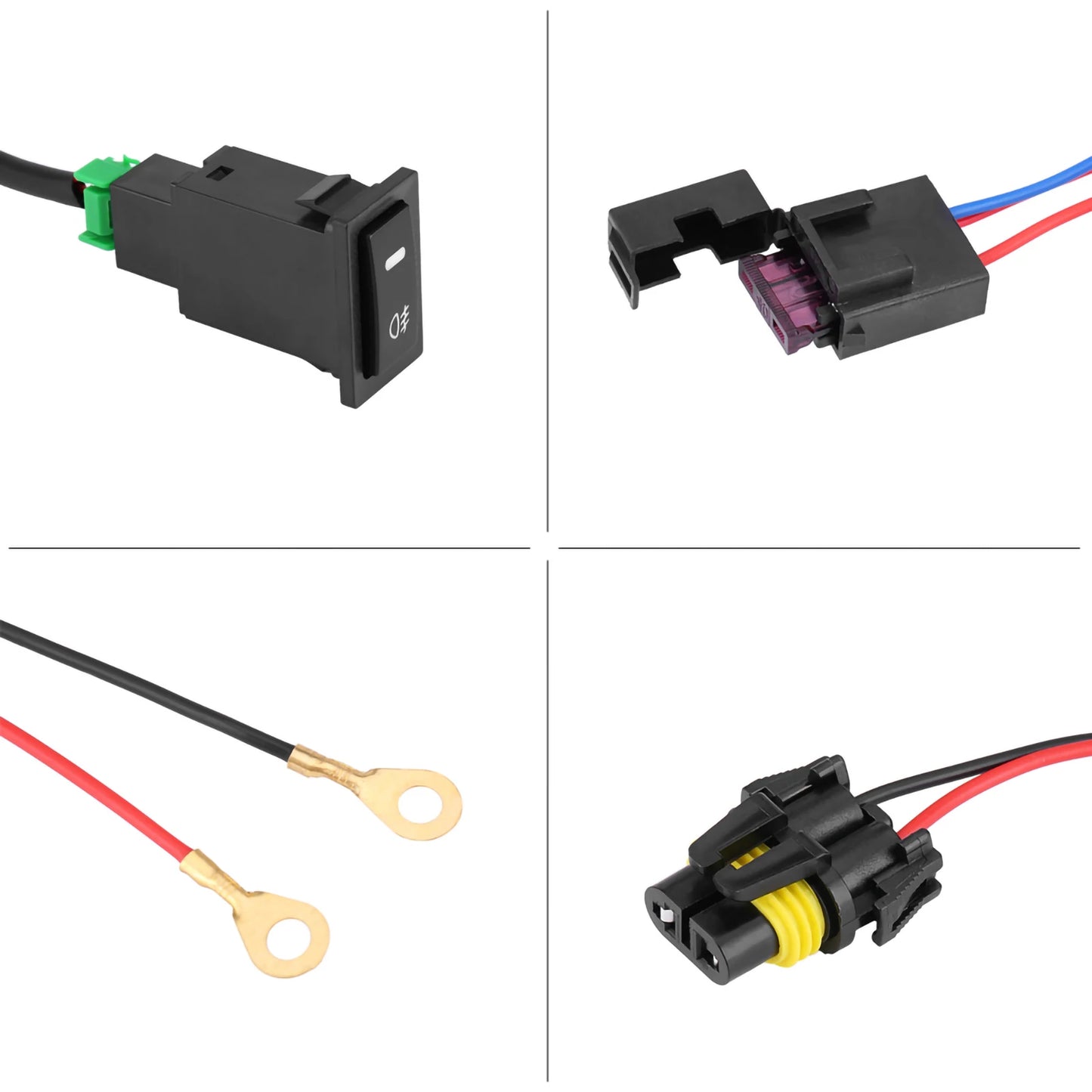 12V Universal Auto LED Nebelscheinwerfer Schalter Set – SwissGlanzGarage Ansicht 5