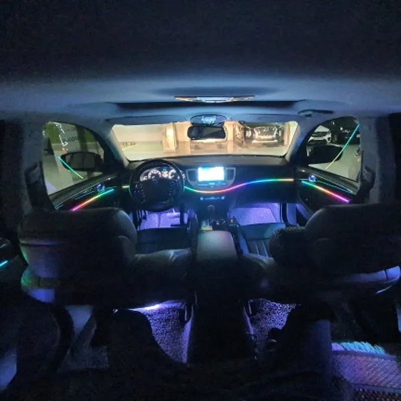Universal RGB LED Ambientebeleuchtung für Innenraum – SwissGlanzGarage Ansicht 5