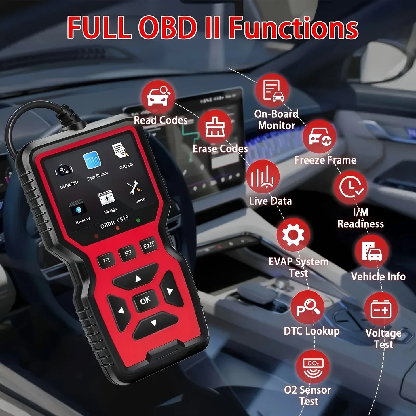 OBD2-Diagnosegerät V519 – SwissGlanzGarage Ansicht 3