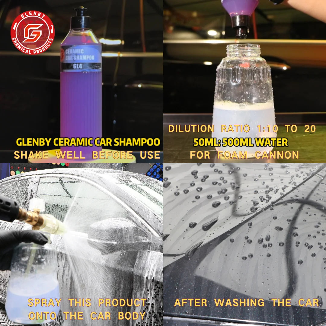 Keramik-Autoshampoo - Autowäsche für Keramikbeschichtungen - Verleiht hydrophoben Schutz | Verstärkt Keramikbeschicht...