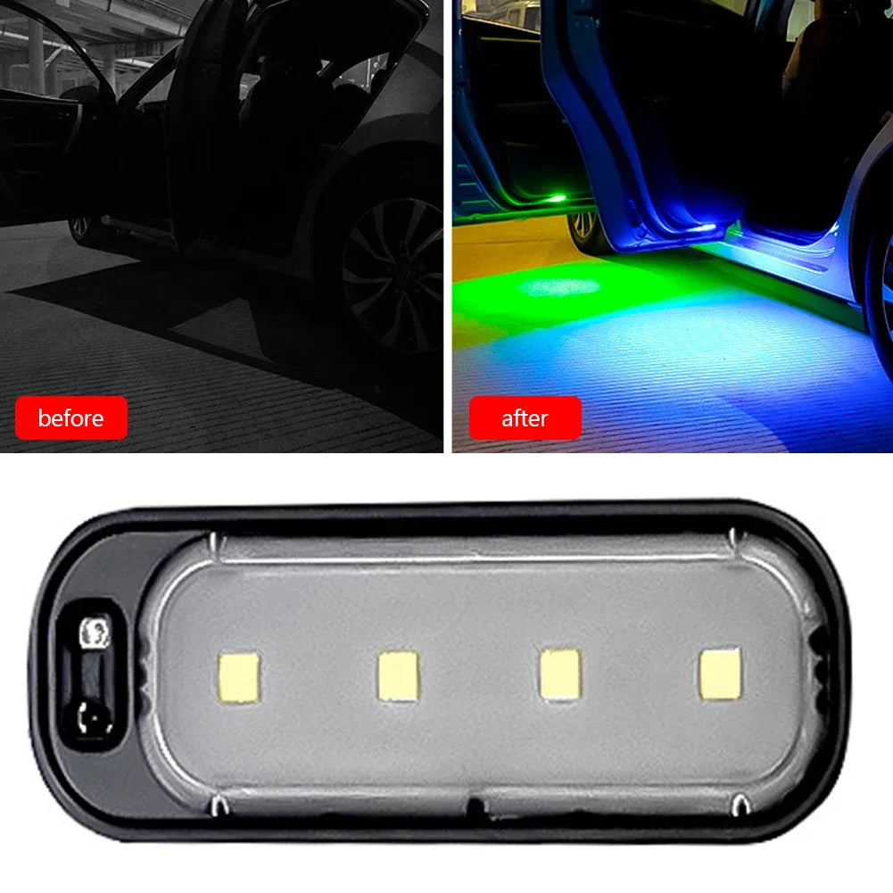 Auto Tür Willkommen Licht RGB/Weiß LED Atmosphäre Licht Drahtlose