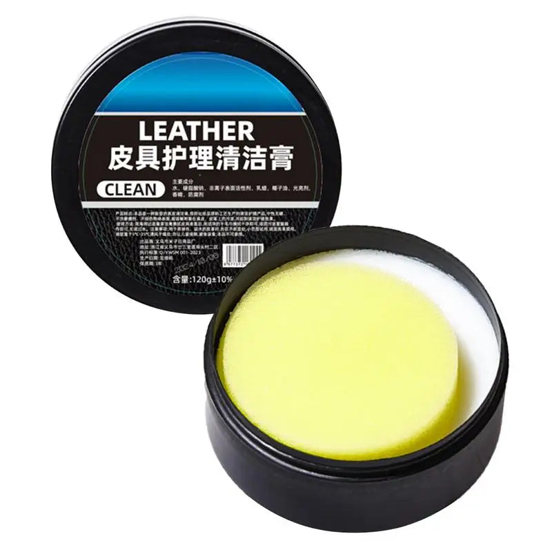 Leder-Autositzreiniger, 120 g, Farbauffrischer für Autoleder, geruchloser Lederr