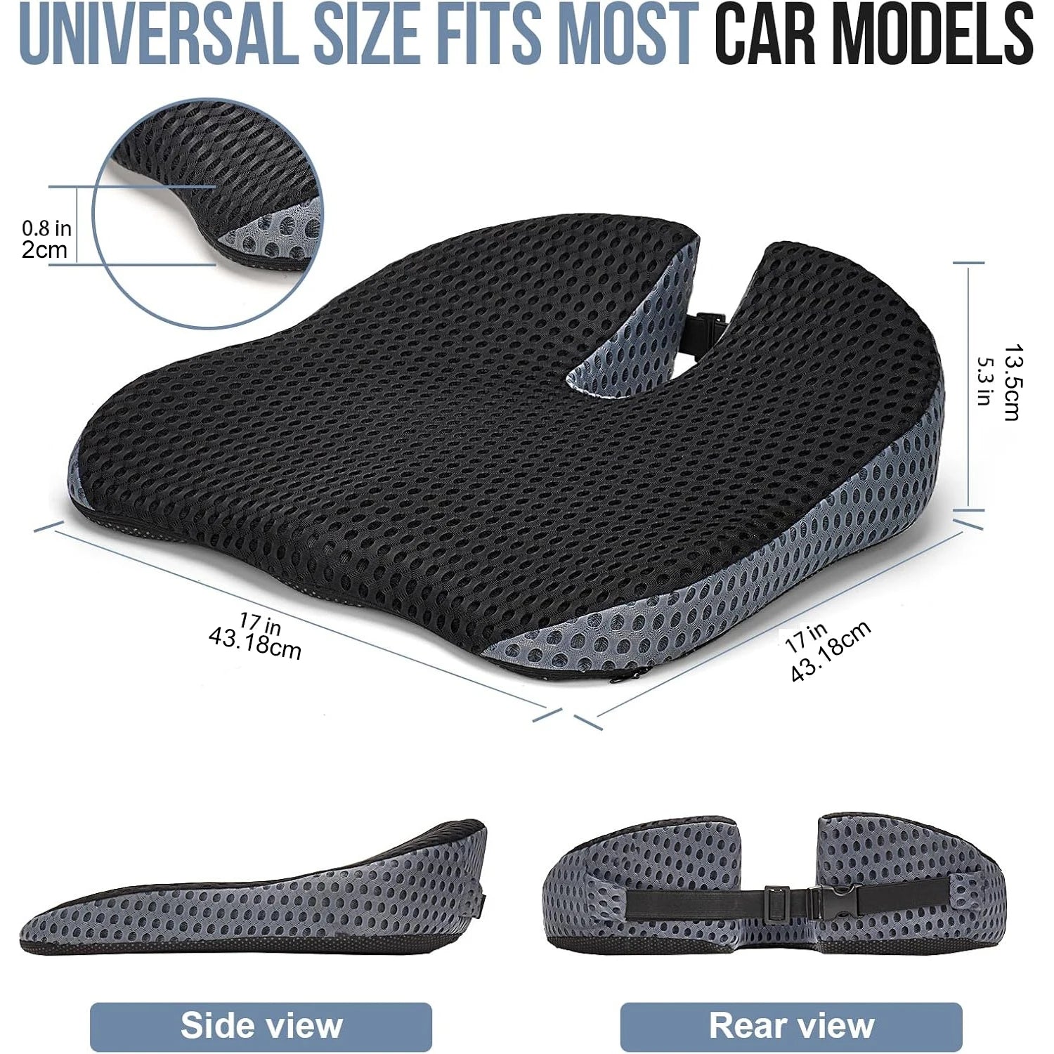Memory Foam Keil-Sitzkissen – SwissGlanzGarage Ansicht 6