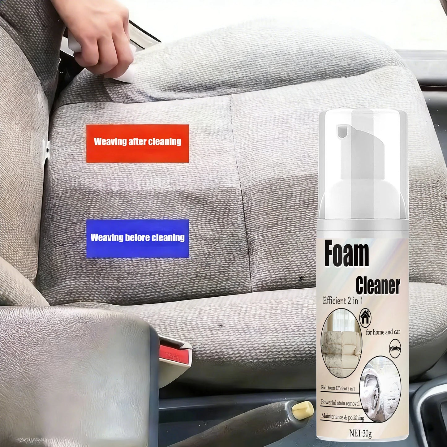 Multifunktionaler Schaumreiniger Auto-Innenraum Fleckenentfernung und