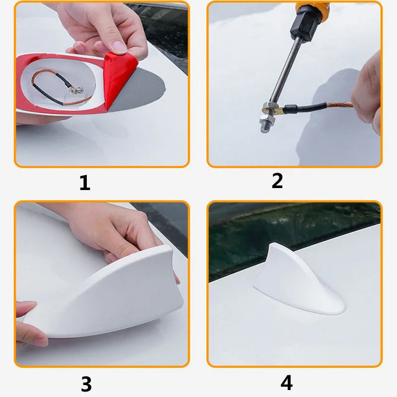 Universal Shark Fin Antenne in Carbon-Optik – SwissGlanzGarage Ansicht 6