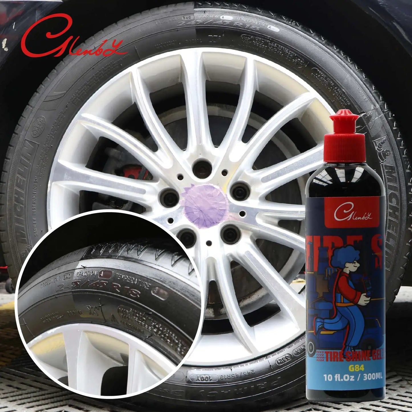 Tire Pflegemittel mit SIO2 & Schwarzem Farbstoff