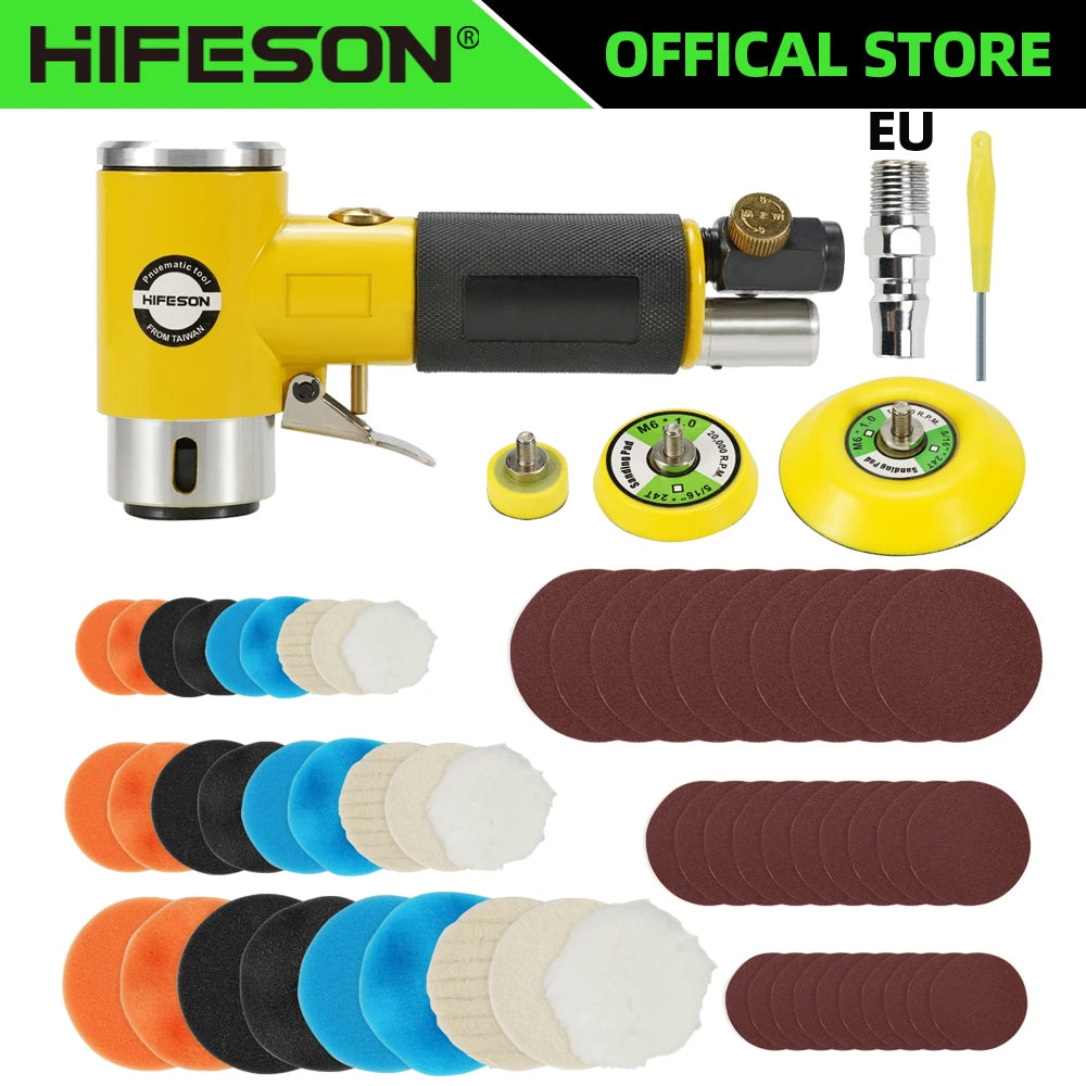 Neue Orbit Air Sander Mini Pneumatische 1 "/2"/3 "Schleifmaschine set für Auto P