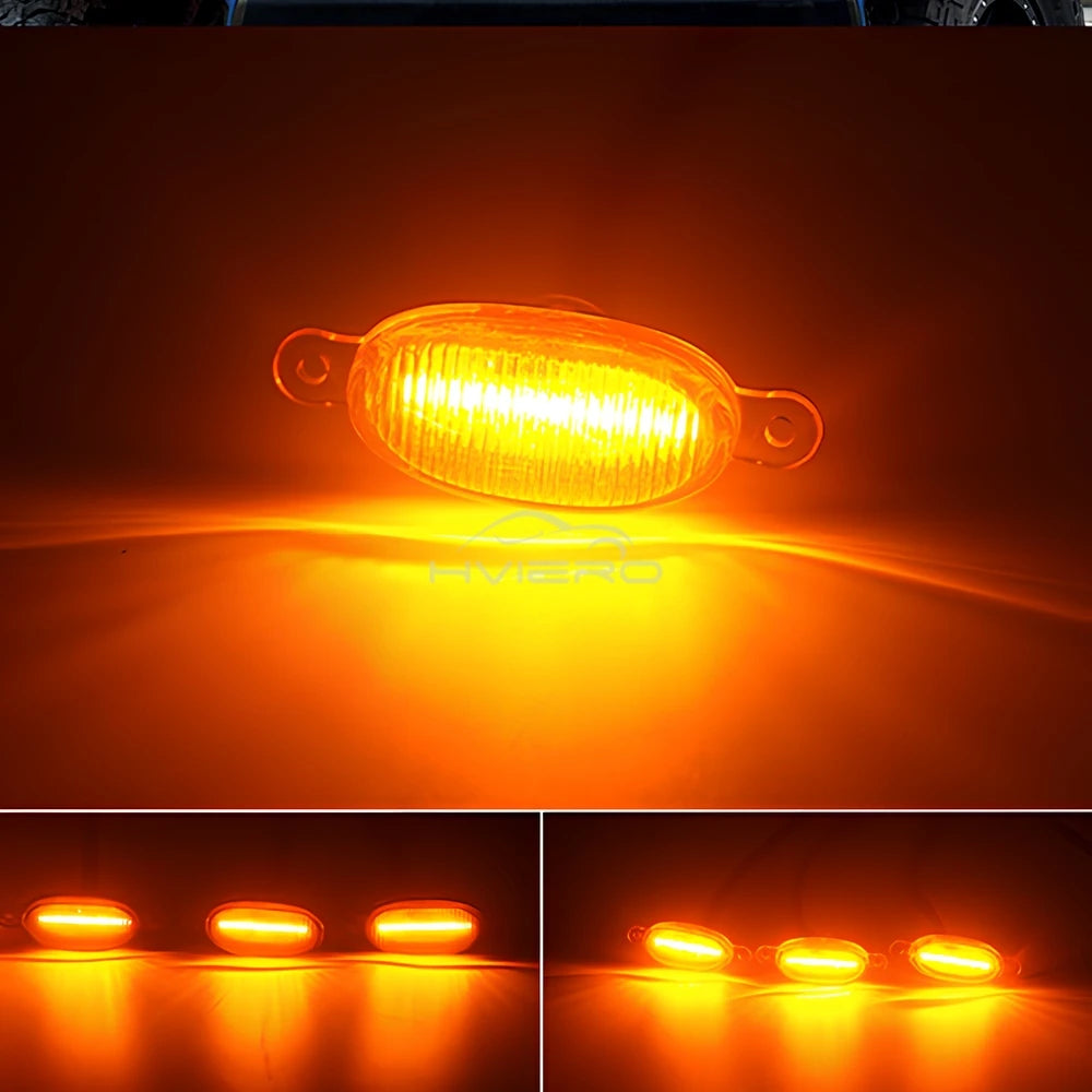4X Auto-Grillbeleuchtung Gelb LED – SwissGlanzGarage Ansicht 5