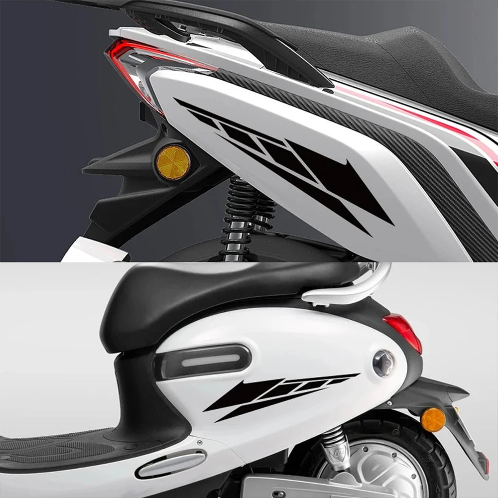 Motorrad Dekor-Aufkleber Paar wasserdicht – SwissGlanzGarage Ansicht 3