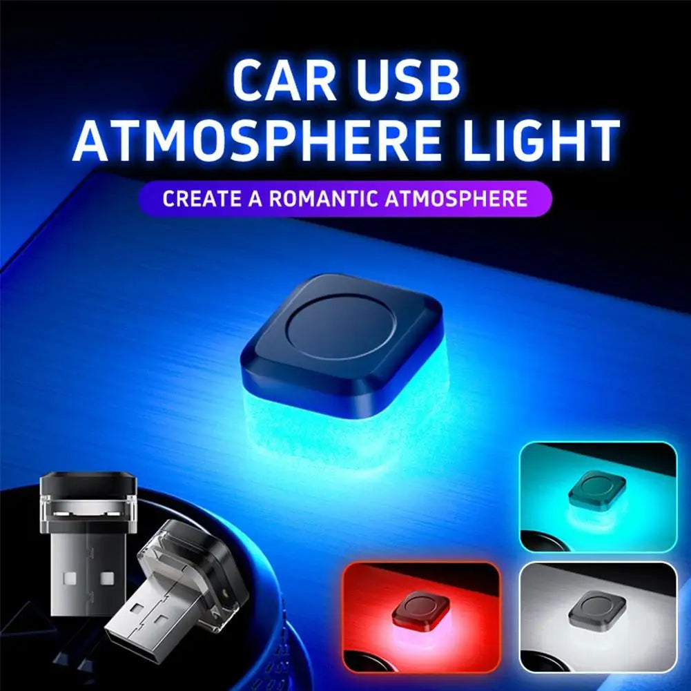 Universal USB Auto Innen Umgebungs Atmosphäre Licht LED Signal