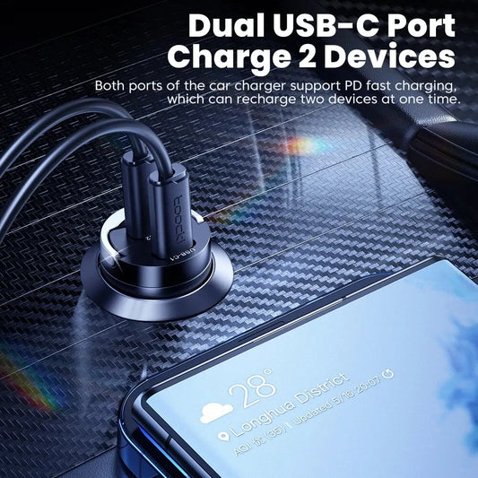 Toocki Mini PD 45W USB-C Auto-Ladegerät – SwissGlanzGarage Ansicht 2