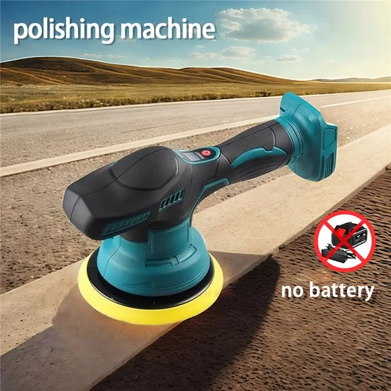 AA81-Elektrischer Polierer mit 8 Gängen und digitaler Anzeige, Auto-Wachs- und Poliermaschine für 21V Akku