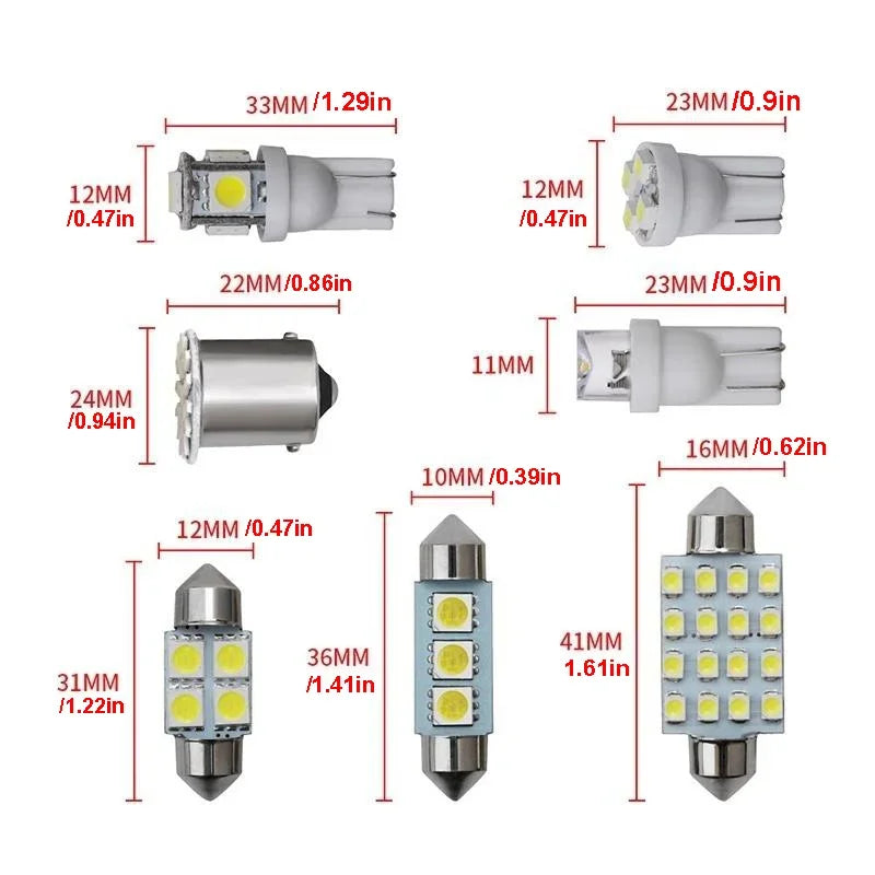 Universal Auto LED-Innenbeleuchtung Set – SwissGlanzGarage Ansicht 2
