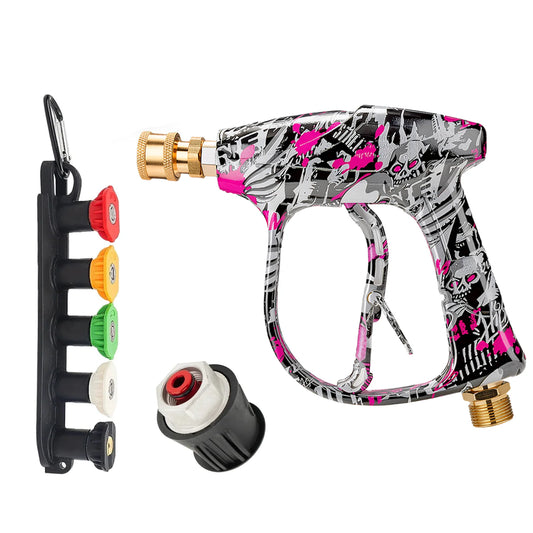 Autowaschpistole, Hochdruckreiniger, Graffiti-Stil, kurze Spritzpistole mit Lavo
