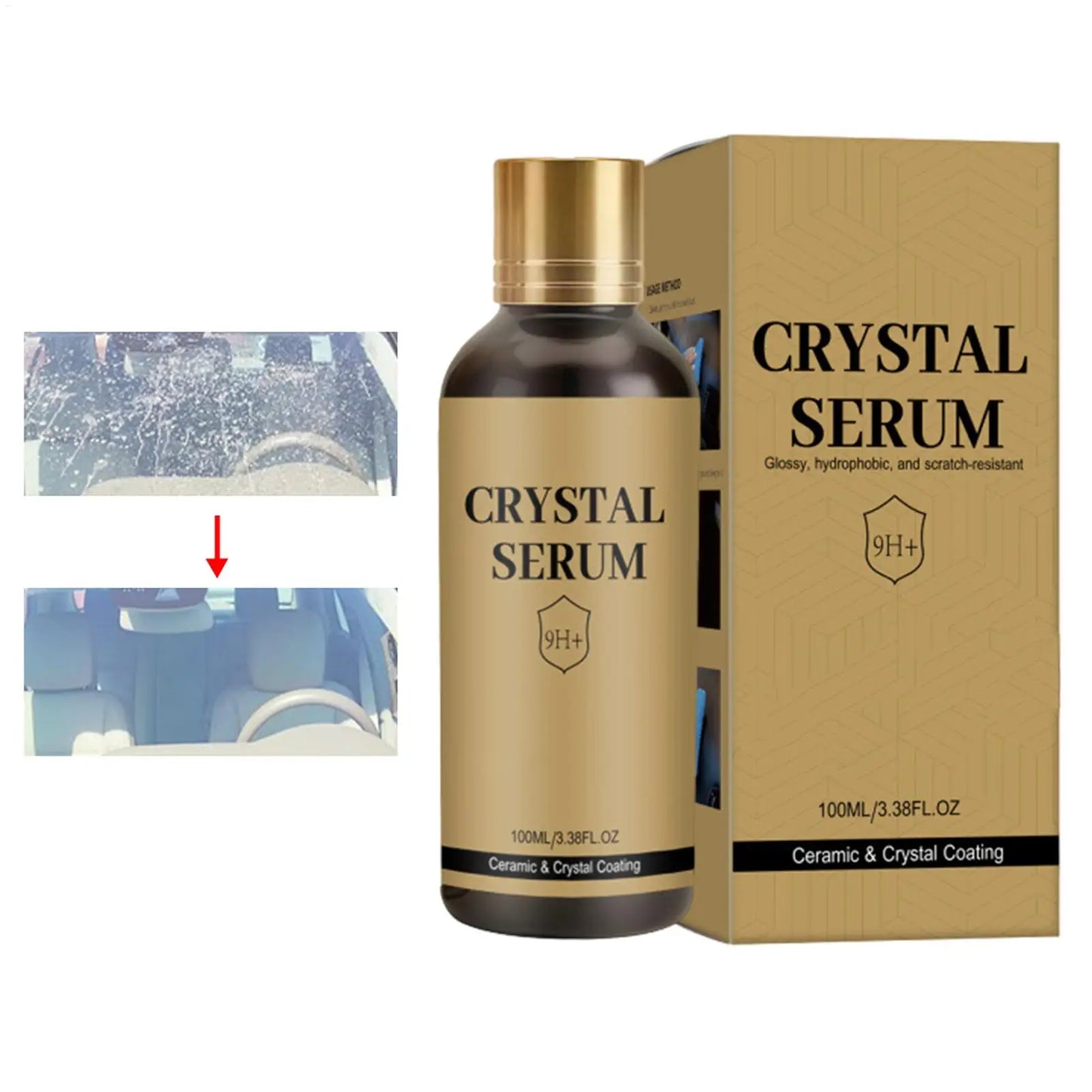 100ml Graphen-Keramikbeschichtung 9H+ Fortschrittliches Kristallserum Auto-Keramikbeschichtungs-Set Lackschutz Hochgl...