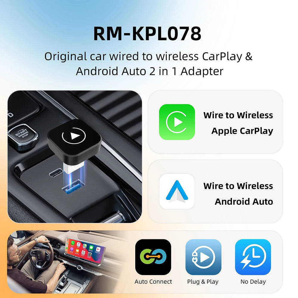 Kabellos CarPlay Dongle 2in1 Adapter – SwissGlanzGarage Ansicht 2