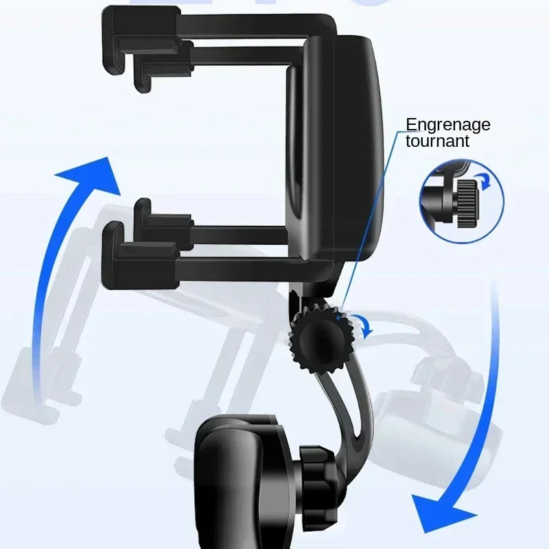 360° Handyhalter für Rückspiegel Klappbar – SwissGlanzGarage Ansicht 2