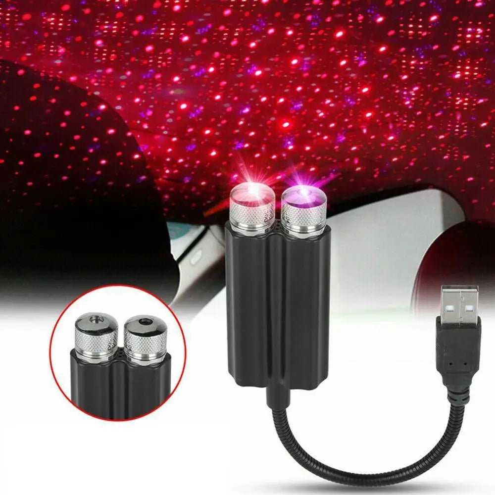 Mini LED Doppelkopf Dachsternenhimmel Beleuchtung – SwissGlanzGarage Ansicht 2