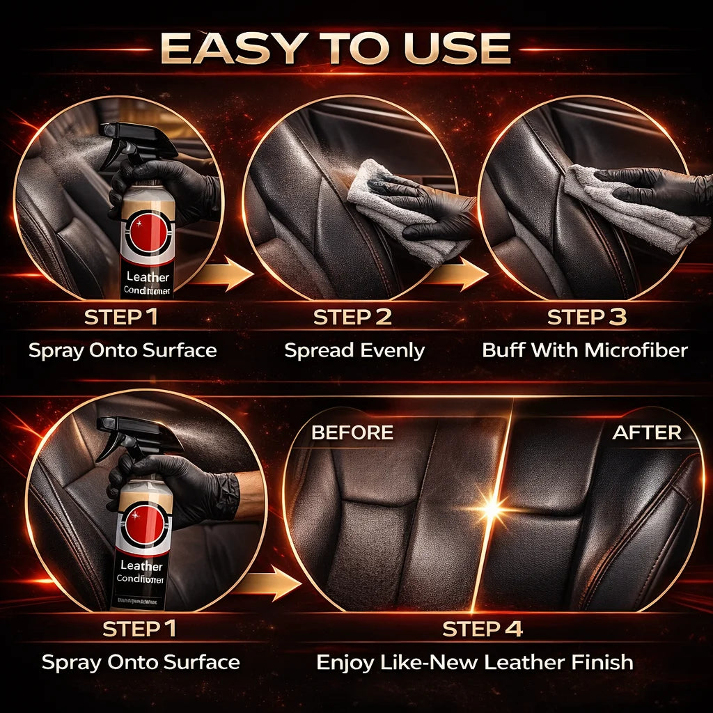 Lederpflege-Spray 16oz (473ml) – Autoinnenraum-Lederpflege