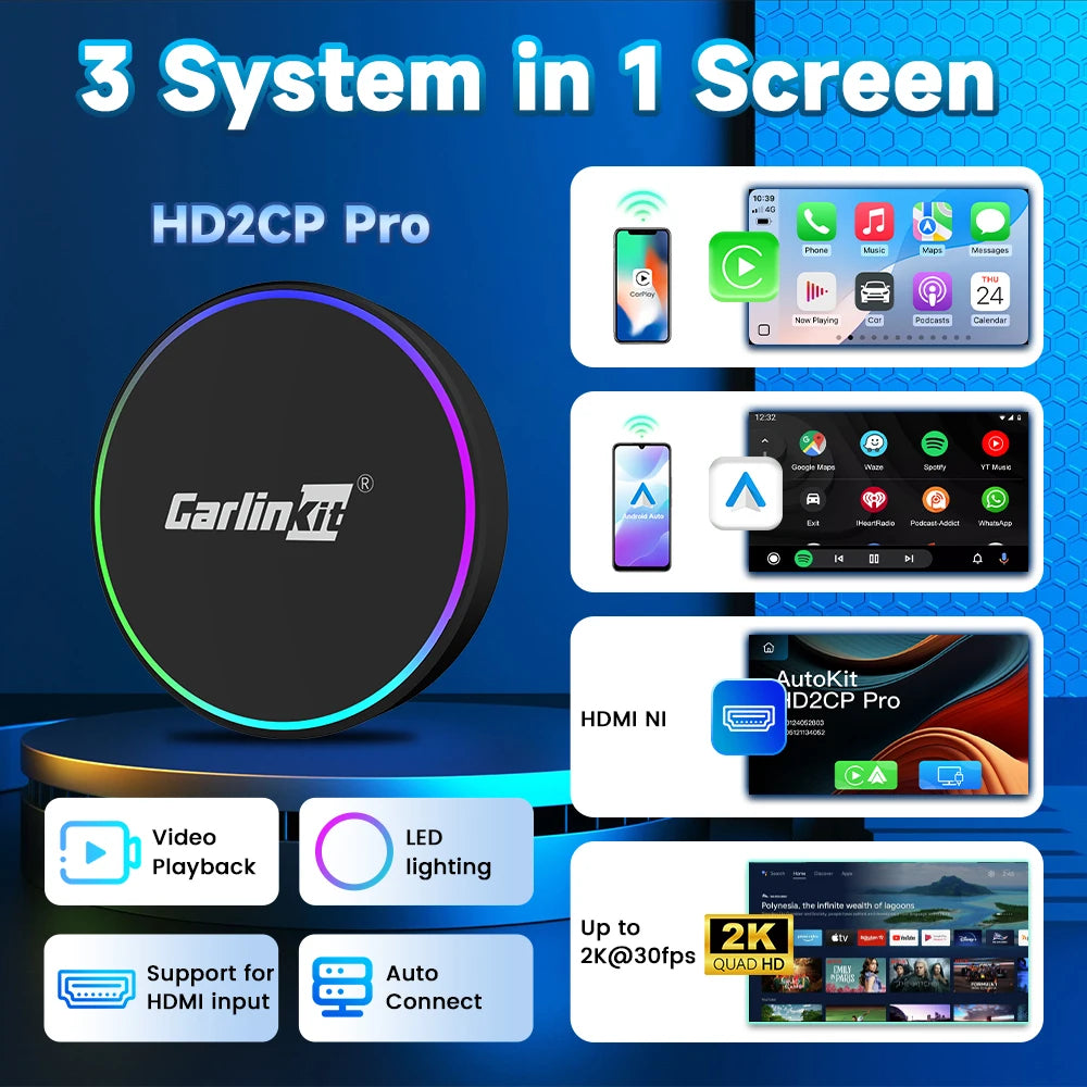CarlinKit MINI HD2CP Pro Kabellos CarPlay AI Box – SwissGlanzGarage Ansicht 2