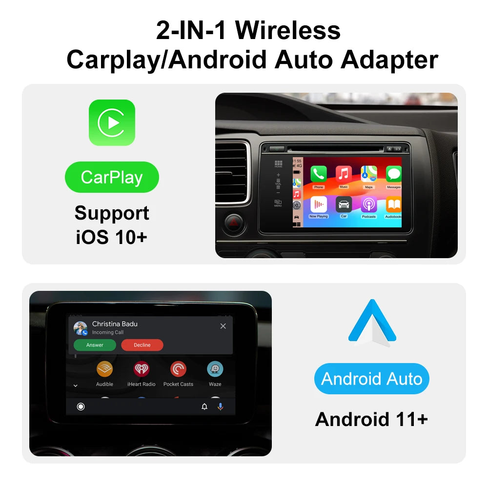 Kabellos CarPlay Adapter 2-in-1 Dongle – SwissGlanzGarage Ansicht 3