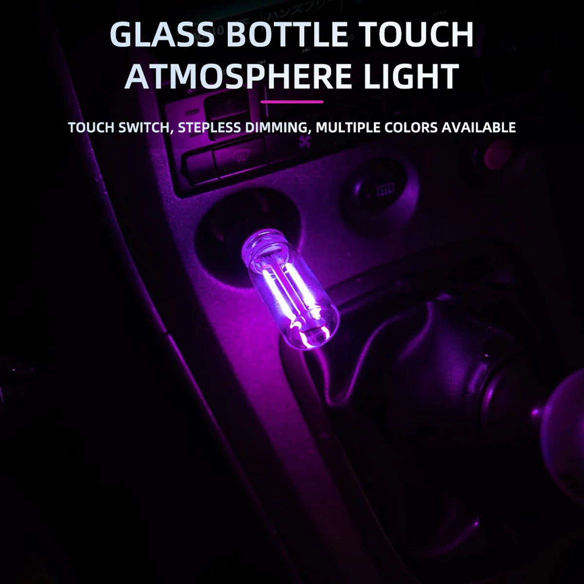 USB Auto Atmosphäre Licht Touch Dimmen Glühbirne Nachtlicht Retro Led
