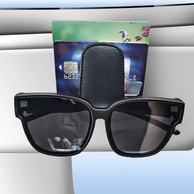 Leder Sonnenbrillen Halter Auto Zubehör – SwissGlanzGarage Ansicht 4