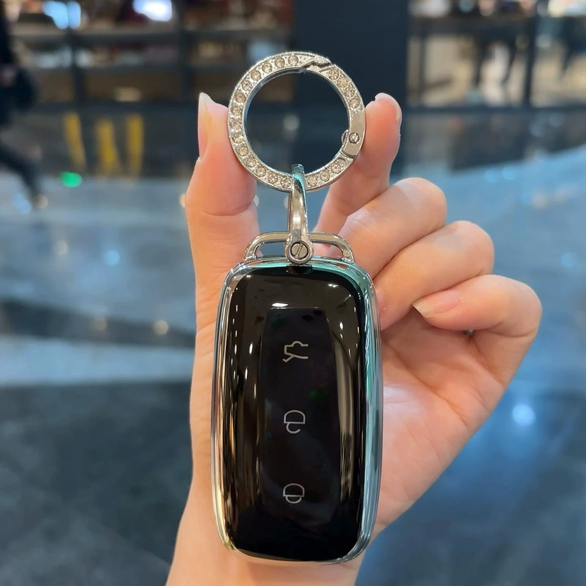 TPU Schlüsselhülle für Geely Galaxy EX5 E5 E.MAS 7 5 – SwissGlanzGarage Ansicht 4