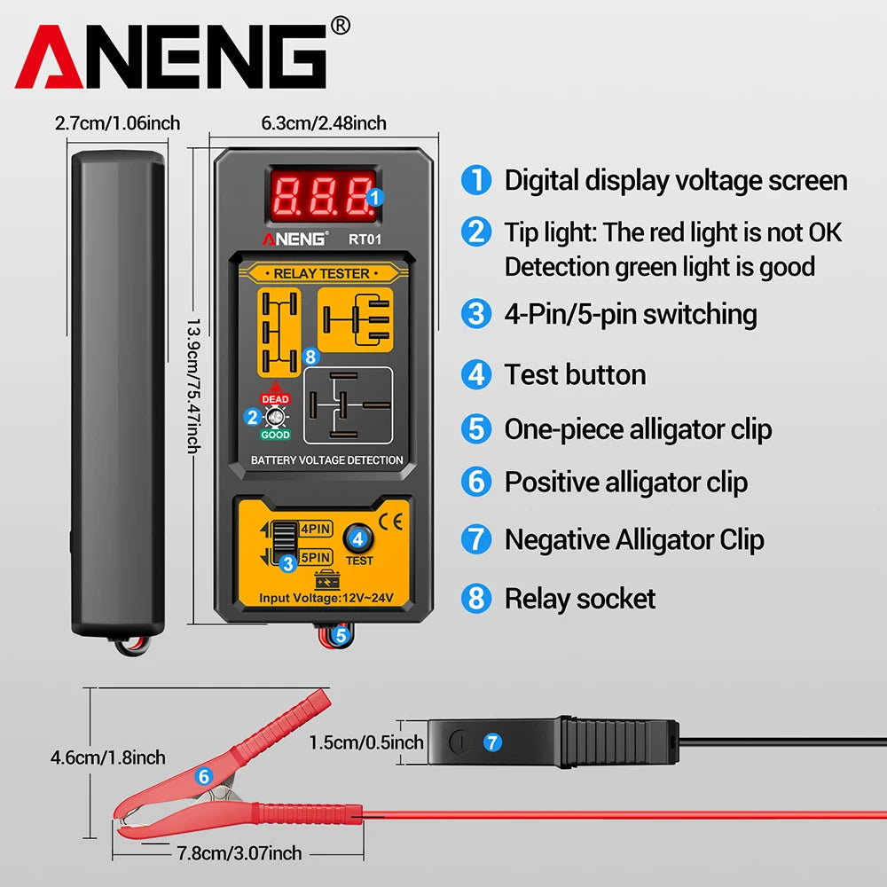 Digitaler Relais-Tester 4/5 Pins – SwissGlanzGarage Ansicht 6