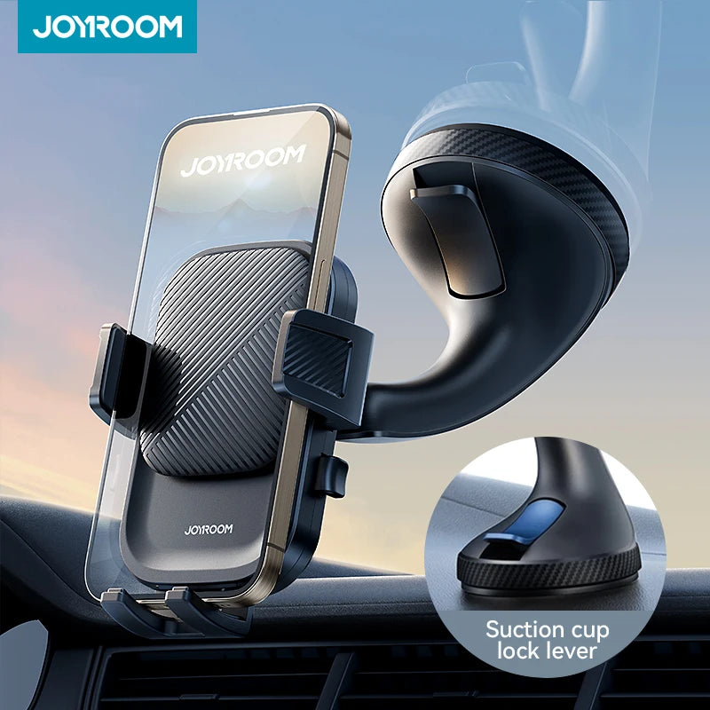 Joyroom Handyhalterung für Auto, starke Saugkraft, freihändig, universelle Handyhalterungen für Armaturenbrett/Windsc...