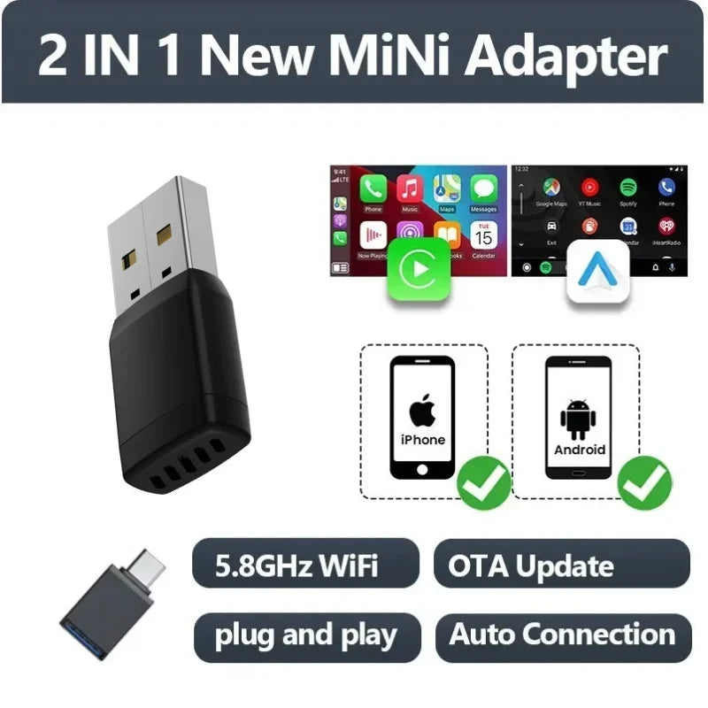Ottocast Mini Pico Kabellos CarPlay & Android Auto – – SwissGlanzGarage Ansicht 3