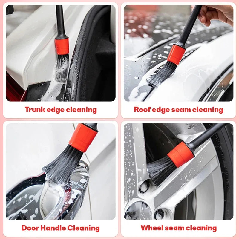 1/5 stücke Auto Reinigung Pinsel Kit Detaillierung Pinsel Set Für
