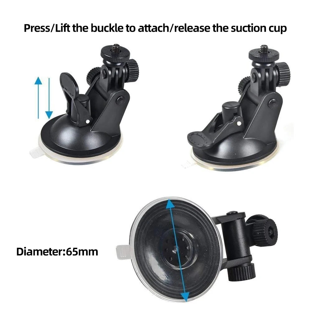 Auto Saugnapf Halter Windschutzscheibe Halterung Für GoPro Hero 13 12 11 10 9 8 5 Insta360 SJCAM AKASO DJI Osmo Actio...