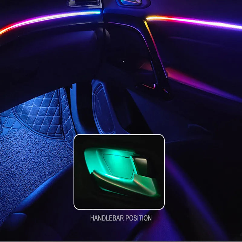 Universal RGB LED Ambientebeleuchtung für Innenraum – SwissGlanzGarage Ansicht 3