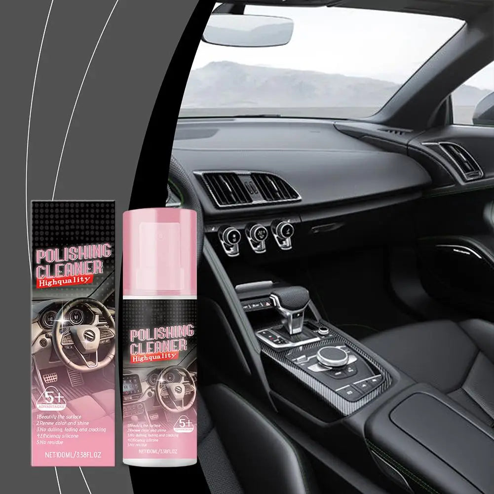 Auto-Innenpolitur, Auto-Glanzreiniger, Innen-Detailer-Spray, schützende Farbverb