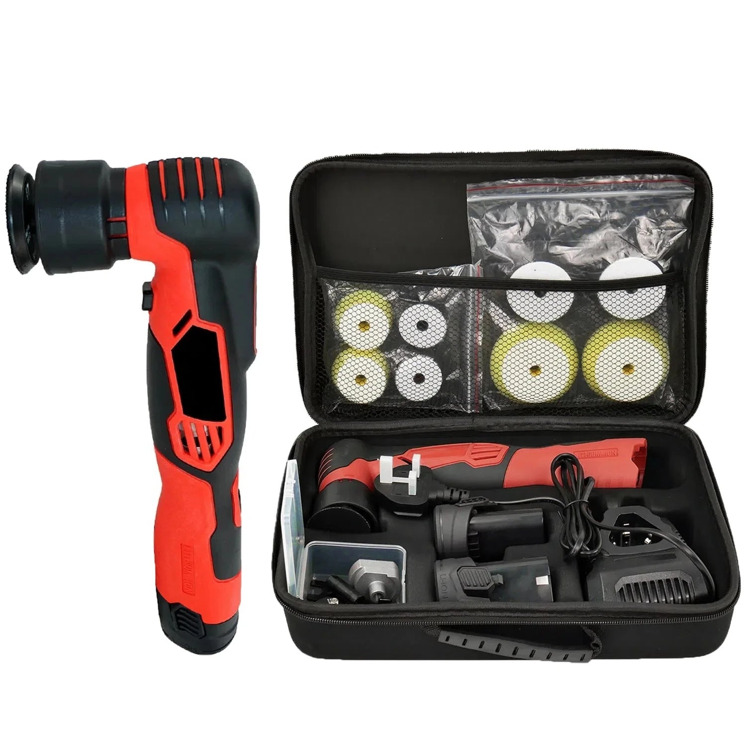 18V Dual-Action-Polierer, Mini-Orbital-Autopolierer, Poliermaschine für die auto