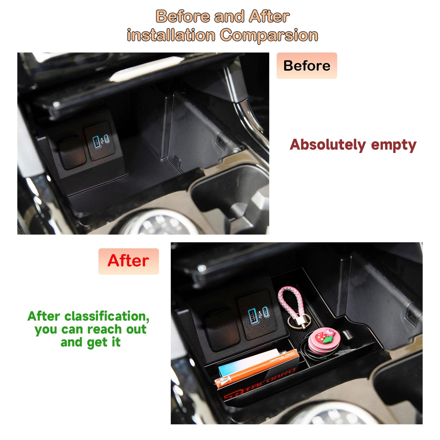 Mittelkonsole Organizer für Ford Explorer 2020 2021 2022 2023 2024