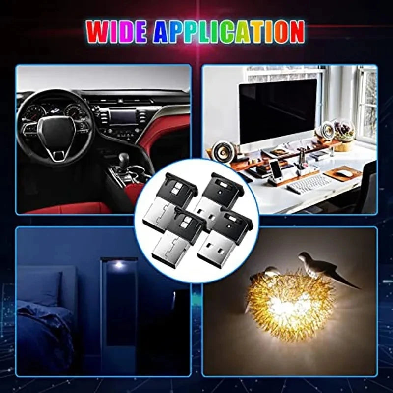Mini USB LED Auto Ambiente Beleuchtung – SwissGlanzGarage Ansicht 4