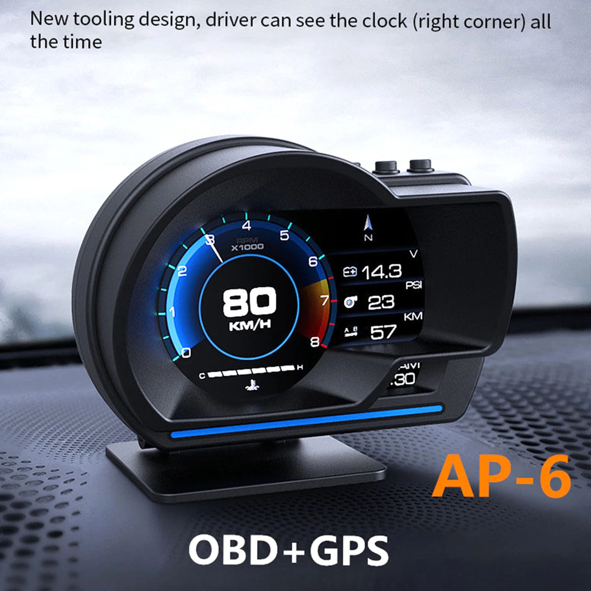 Auto Head-Up Display mit GPS und OBD-II – SwissGlanzGarage Ansicht 2
