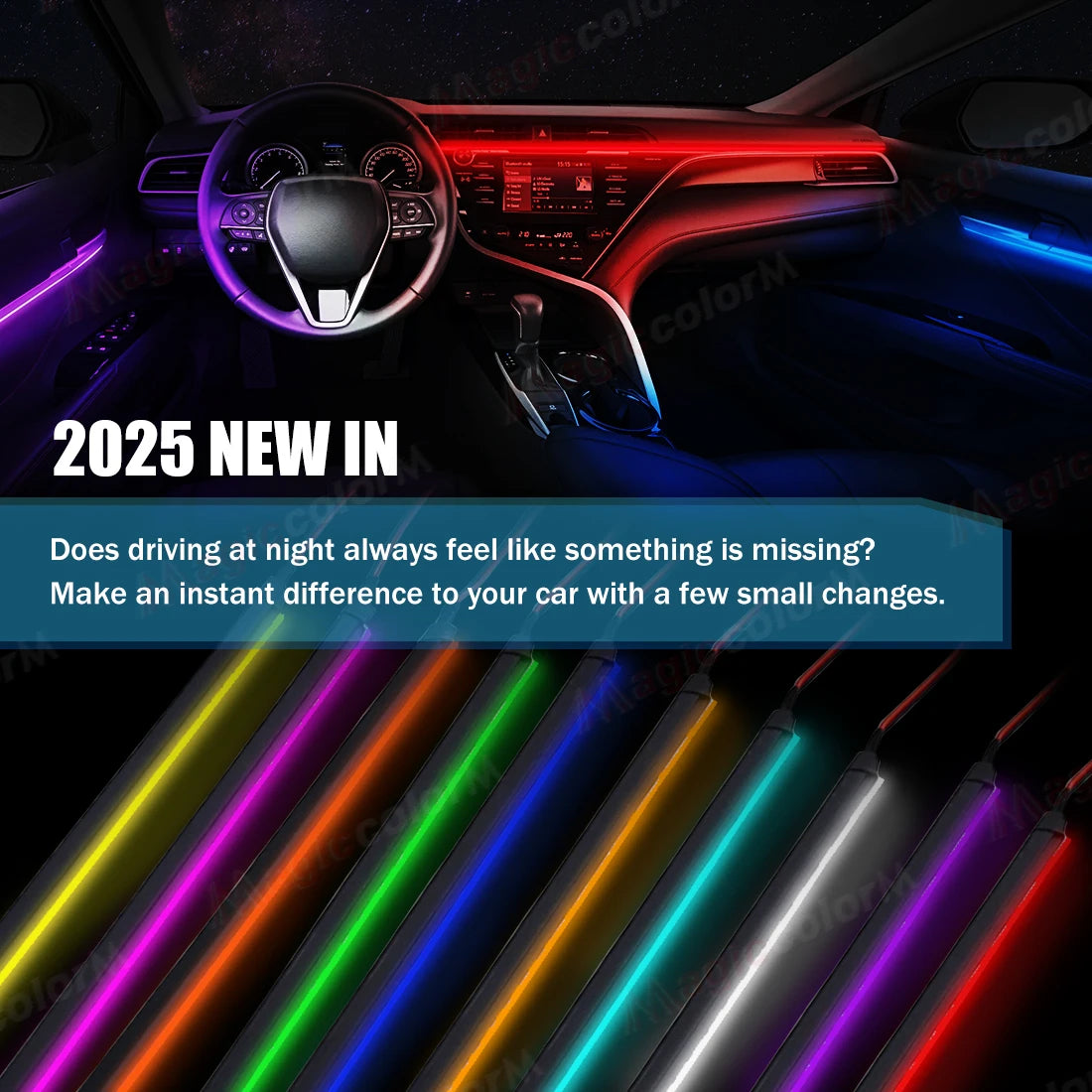 110CM LED Acryl-Streifen für Auto – SwissGlanzGarage Ansicht 2