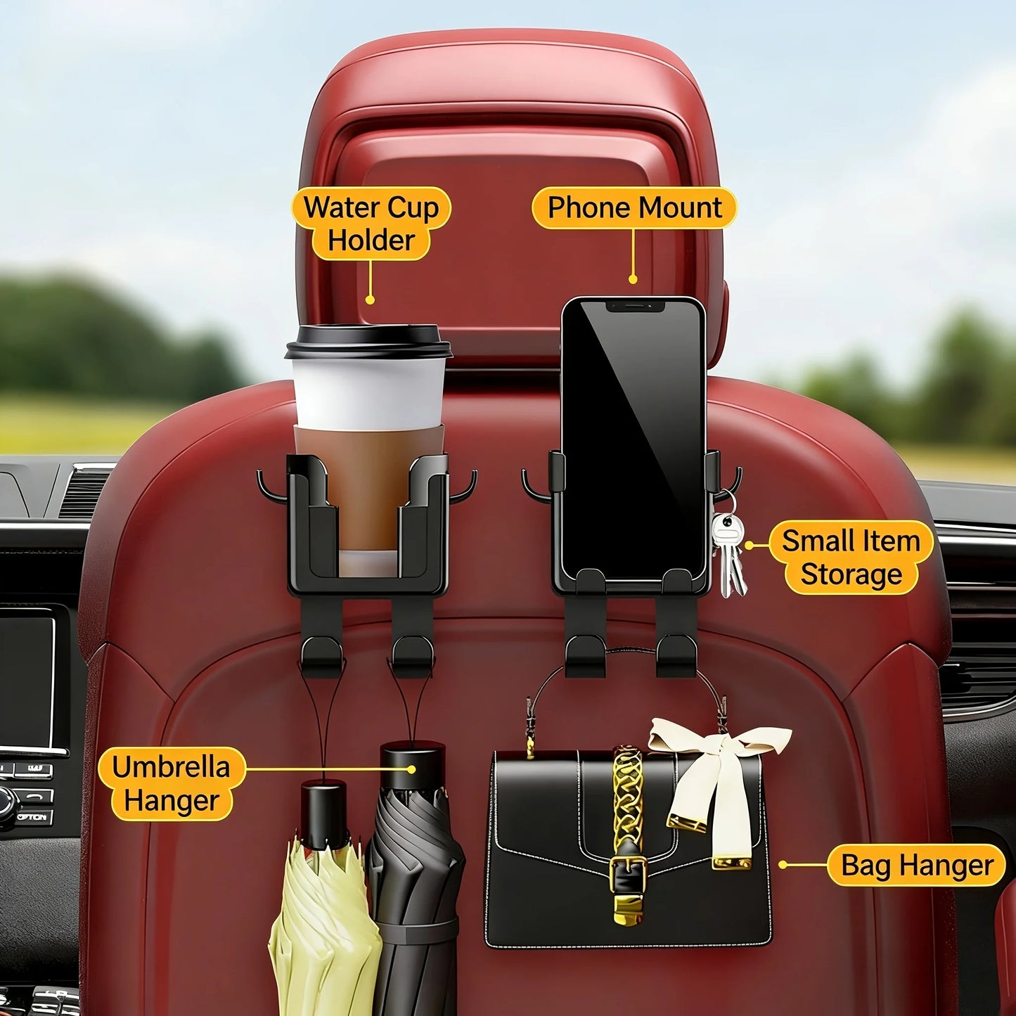 Auto-Handyhalterung mit Becherhalter – SwissGlanzGarage Ansicht 6