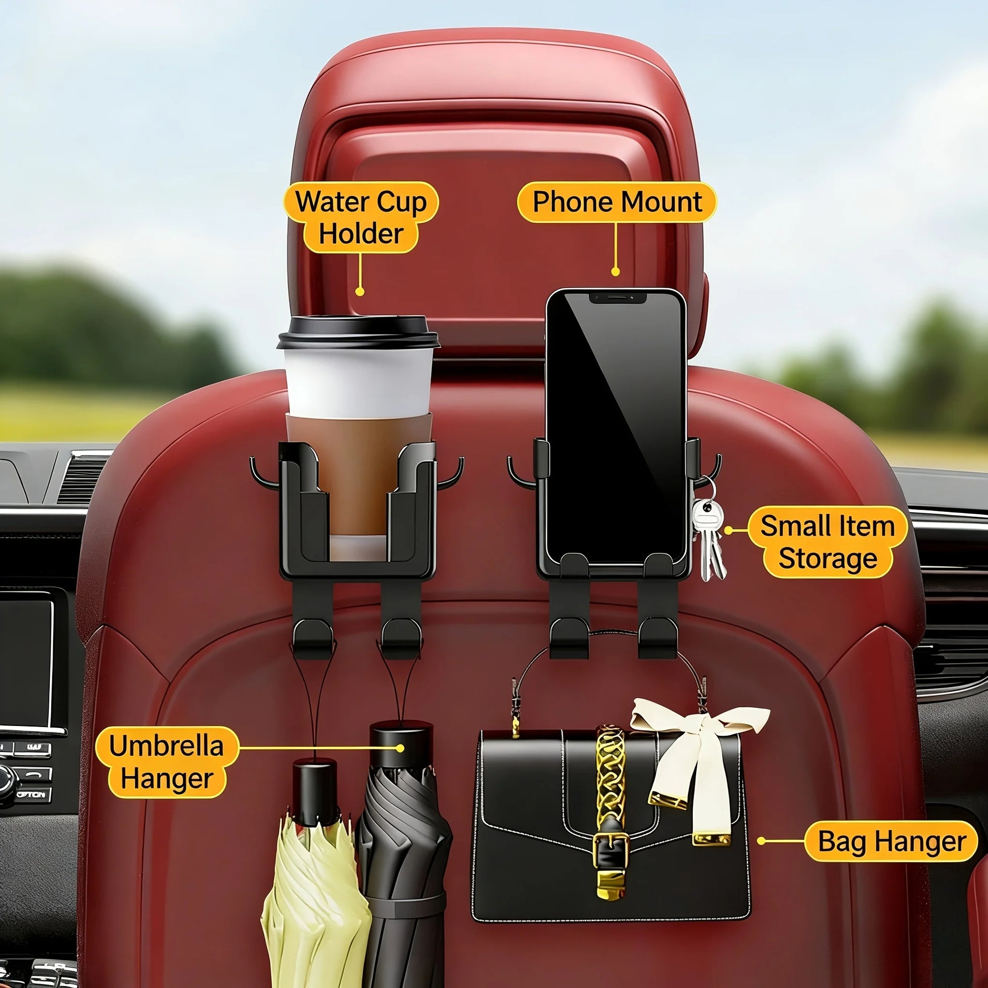Auto-Handyhalterung mit Becherhalter – SwissGlanzGarage Ansicht 6