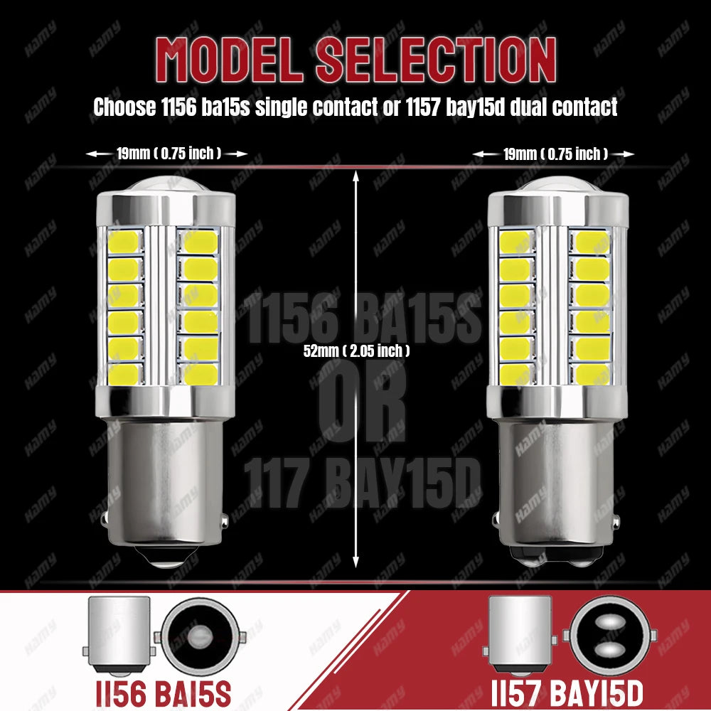 2/4 P21W BA15S 1156 1157 LED Lampen – SwissGlanzGarage Ansicht 2